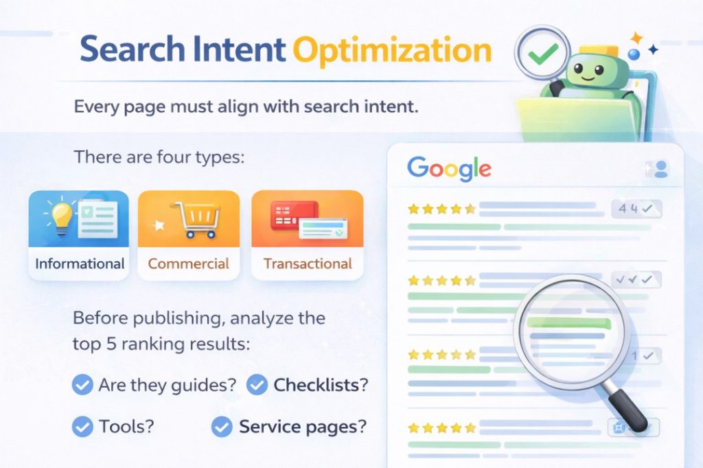 Search intent optimization explained visually